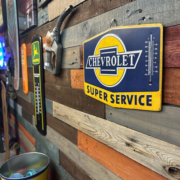 Chevrolet Super Service Embossed Thermometer - Picture 2 of 10